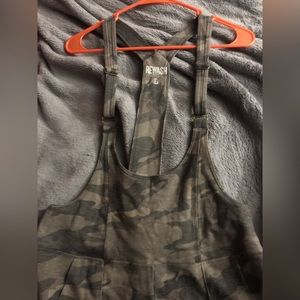Camo Rewash Overalls NWOT